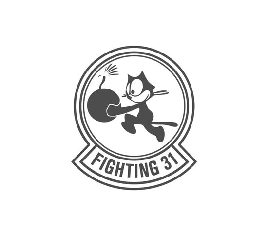 VFA31 Tomcatters Navy Squadron Decal-Felix the Cat 