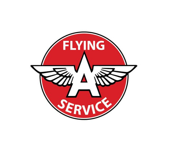 Flying A Service Vintage Aviation Decal