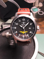 Pilot Watch - Aviator Watch - USN Watch - Aviation Watch - USN Wings - USN Licensed - De Pol Watch