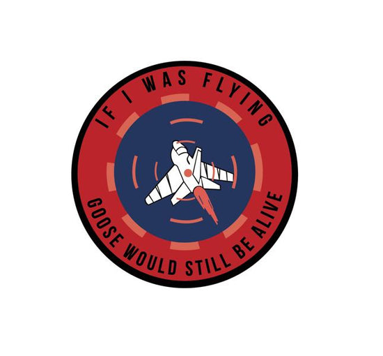 IF I WAS FLYING GOOSE WOULD STILL BE ALIVE Decal-F14 Decal