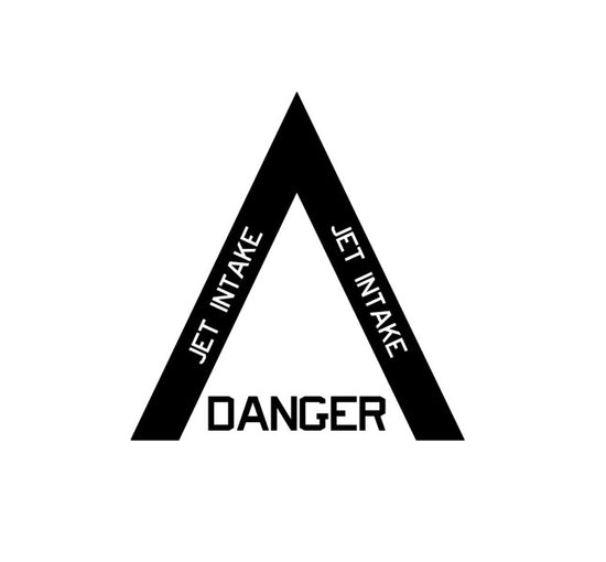 Military Decal-Aviation Decal-Aircraft Sticker-Aircraft Markings-Aviation Sticker-Military Aircraft Decal-Jet Intake Warning 