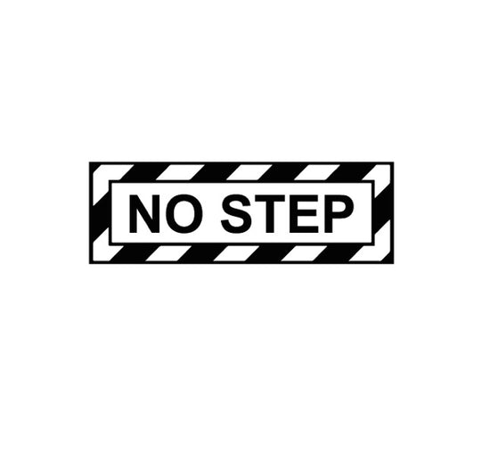 NO Step Decal-Military Decal-Aviation Decal-Aircraft Sticker-Aircraft Markings-Aviation Sticker-Airplane Sticker