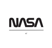 NASA Worm Logo-NASA Decal-Nasa Insignia-Space Sticker-Military Decal-Aviation Decal-Aircraft Sticker-Aircraft Markings-Aviation Sticker-Military Aircraft Decal