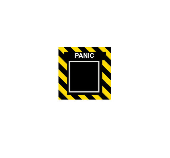 Panic Button Decal-Panic Button Sticker-Funny Aviation Decal-Cockpit Decal-Aviation Decal-Aviation Sticker-Aircraft decals-Funny Aviation Sticker