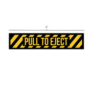 Pull To Eject Decal-Pull To Eject Sticker-Aircraft Marking-Aviation Decal-Aviation Sticker - Cockpit Sticker - Military Aircraft decal - Aviation Collectable - Aircraft Marking - Flight Sim Decal - USAF Decal - USN Decal - Ejection Seat Markings - Ejection Seat Decal 