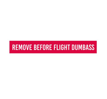 remove before flight dumbass decal-funny cockpit placard - funny aviation decal