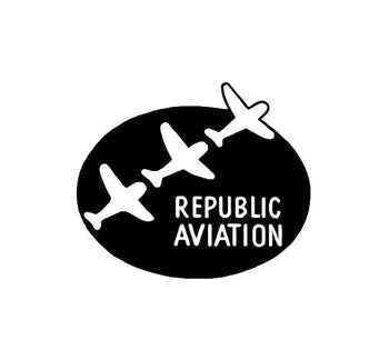 Republic Aviation P47 thunderbolt decal - Aviation decal
