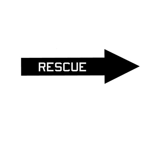 Rescue Arrow Decal-Rescue Arrow Sticker-Aircraft Warning Decal-Military Aircraft Decal-Aviation Decal-Aircraft Sticker-Aviation Sticker-Rescue Aircraft Marking