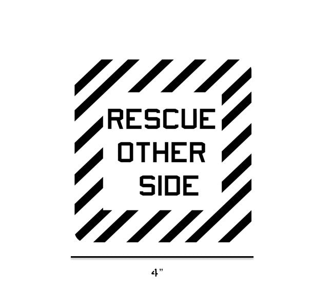 Aviation Rescue Text Rescue Other Side Decal – Sierra Hotel Aeronautics