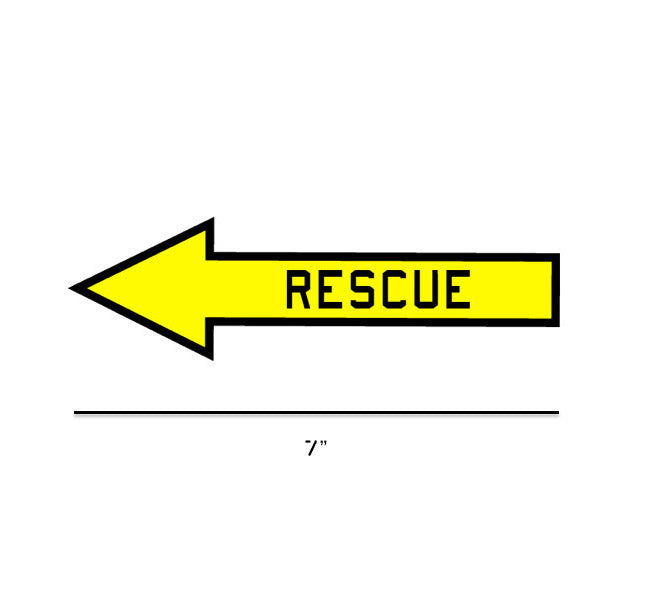 Yellow Rescue Arrows Rescue Arrow Yellow (Left) 7