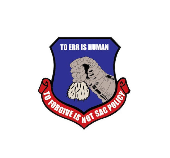 Strategic Air Command Decal-NOT SAC Policy Military Aviation Decal 