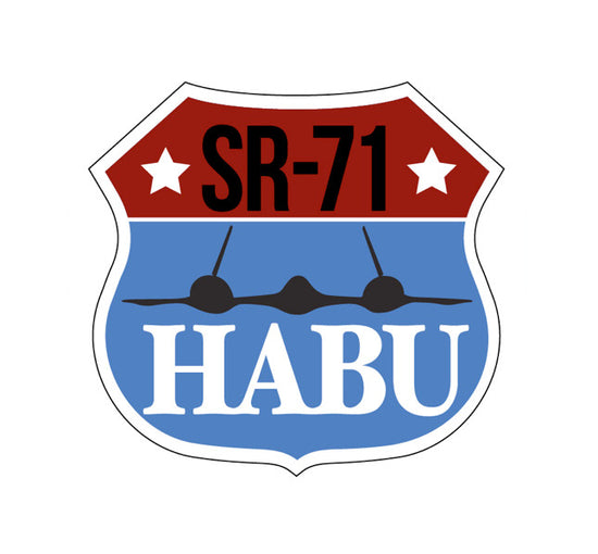 HABU SR71 Blackbird 9TH SRW Military Aircraft Decal