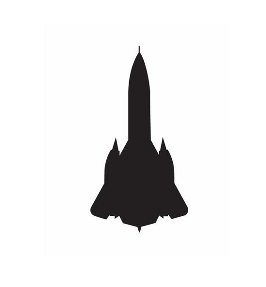 SR71 Decal-Blackbird Decal-Skunk Works Decal-Military Decal-Aviation Decal-Aircraft Sticker-Aircraft Markings-Aviation Sticker-Military Aircraft Decal - HABU Sticker - HABU Decal - Black Aircraft Decal 