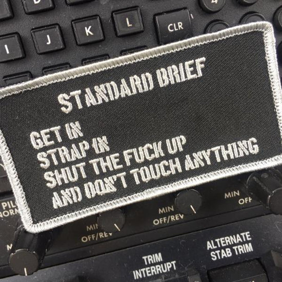 Standard Brief Funny Aviation Morale Patch