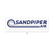 Aviation Decal - Sandpiper air - Airline Decal - Aircraft Decal - Aviation Sticker - Charter Plane Decal - Funny Aviation Decal - Airline Collectables -Aviation Collectables - Pilot Stickers 