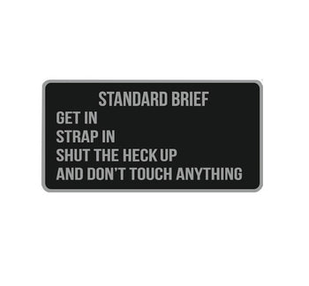 Standard Brief Funny Aviation Decal
