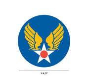 United States Army Air Forces - AAF - WW2 Decal - Aviation Decal - Air Force Decal - Military Decal -USAF Decal - Aircraft Marking - USAF Sticker