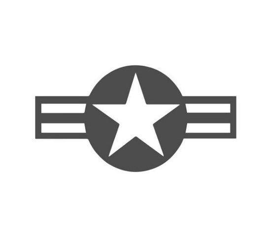 US Aircraft Markings -  American Air Force Markings - USAF Markings - Aviation Decal - Military Decal - Aircraft Decal - Aviation Stickers - Stars and Bars 