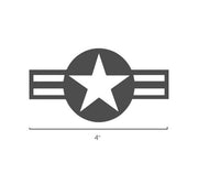 US Aircraft Markings -  American Air Force Markings - USAF Markings - Aviation Decal - WW2 Decal - Military Decal - Aircraft Decal - Aviation Stickers - Stars and Bars - Fighter Markings