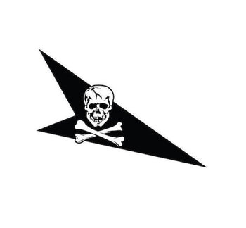 Jolly Rogers Squadron Decal-Skull and Crossbones Sticker-Aviation Decal
