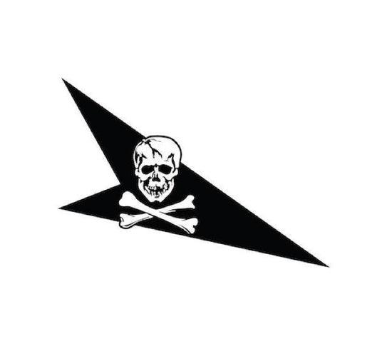 Jolly Rogers Squadron Decal-Skull and Crossbones Sticker-Aviation Decal