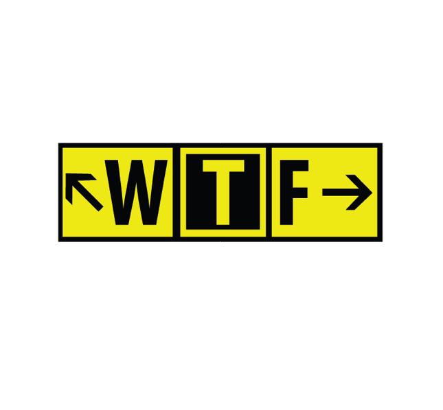 Aviation Decal, Airplane Decal, Airport Markings Decal, AV8R Decal, Aviation funny, Funny Decal, Pilot Decal, Runway Markings, Funny Aviation Stickers - WTF - WTF Decal