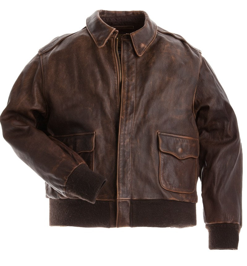 ジャケット・アウター LEMARD / Flying Mustang Jacket - Brown COCKPIT USA Mustang A-2 Jacket Brown Z21P008 Made in USA | eBay