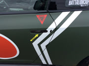 Military Decal-Aviation Decal-Aircraft Sticker-Aircraft Markings-Aviation Sticker-Military Aircraft Decal-Ejection Triangle- Street Racing Decal - Sports Car Decal -Racing Car decal